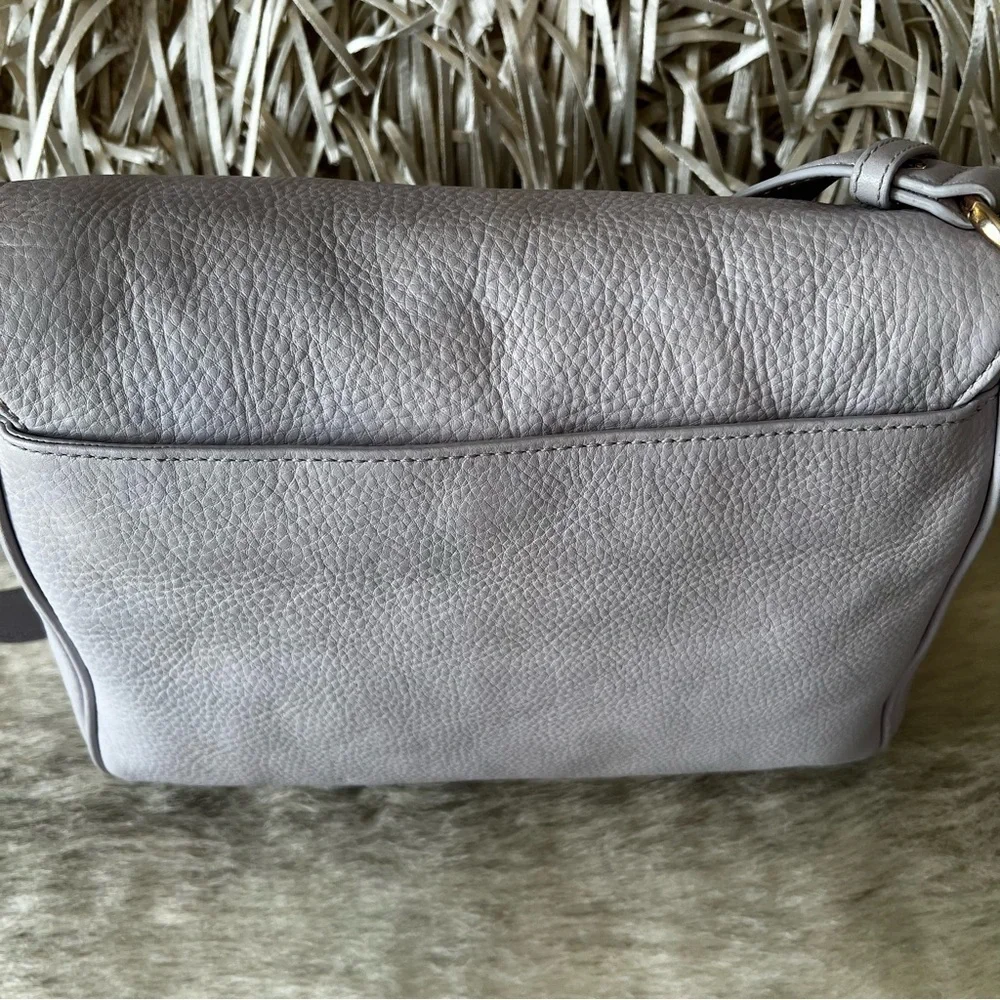 VERA BRADLEY Camofloral 2016 Sarah Shoulder Bag Genuine Leather Gray Blue Green
